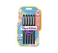 Lote de 5 punta superfina Flair Original - PAPERMATE - Punta Media - negro