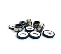 Lote de 5 sellos mecánicos 301-12, tamaño del eje: 12 mm, resorte en espiral, fuelle goma, sello mecánico for bomba