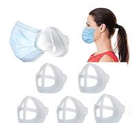 Lote de 5 soportes de máscara, 3D, de silicona, soporte de protección para pintalabios, mejora el espacio respiratorio y ayuda a favorecer una transpiración suave (5)