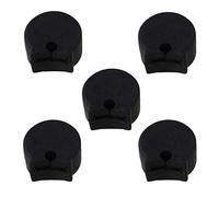 Lote de 5 soportes protectores suaves de goma para el pulgar, para clarinete, negro, de Yibuy
