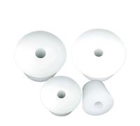 Lote de 5 tapones de silicona for vino, con orificio de 8 mm, for válvula de escape de fermentación y esclusa de aire.(28x37x30mm)