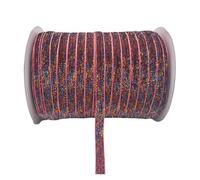 Lote de 5 yardas cintas brillantes 10 mm y 3/8" for diadema, lazos, decoración boda, cinta terciopelo para Manualidades, Envoltura de Regalos(Color 8)
