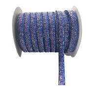 Lote de 5 yardas cintas brillantes 10 mm y 3/8" for diadema, lazos, decoración boda, cinta terciopelo para Manualidades, Envoltura de Regalos(Color 5)