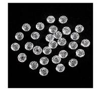 Lote de 50-500 cuentas acrílicas cristal bicono facetadas Austria, 4 mm, 6, 8 y 10, espaciadoras sueltas redondas for hacer joyas DIY para pulseras de amistad(White,4mmx500pcs)