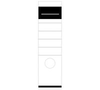 Lote de 50 etiquetas autoadhesivas para lomo de archivador, autoadhesivas, largas, autoadhesivas, para lomo de archivador estándar de 6,2 x 28,5 cm (50, 6,2 x 28,5 cm)