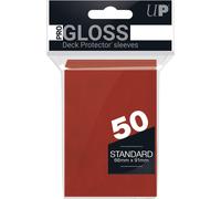 Lote de 50 mangas Ultra Pro Pro-Gloss formato estándar 66x91mm (rojo)