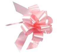 Lote de 50 unidades, lazos en forma de roseta color rosa autotirantes, gran lazo, cinta de 5 cm, para nacimiento de niña