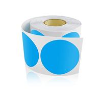 Lote de 500 etiquetas adhesivas redondas de 50 mm con código de color - Azul