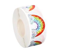 Lote de 500 pegatinas de arco iris - Endless Creative Fun For Kids | Cute Assorted Scrapbook Label or iƒts Crafts | For Party Favors Classroom Rewards Stationery Decoration, Self-Adhesive Vibrant Co