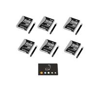 Lote de 6 cajas de 6 cartuchos negros para Parallel Pen + 1 índice adhesivo Blumie (recargas)