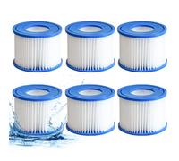Lote de 6 cartuchos filtrantes VI para piscina Bestway Miami, Palm Springs, Mónaco Lay-Z-Spa, Vegas, Flowclear, filtro de piscina sustituye a 58323