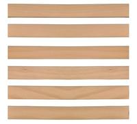 Lote de 6 Lamas 89 cm ancho 38mm 890x38x8 | Para somier cama sofá clic clac BZ | Láminas curvadas 7 capas para recambio, refuerzo resistente | soporte de colchón madera de haya duradera SCM Créations®