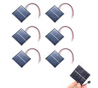 Lote de 6 Mini Paneles Solares 1,5V 0,65W de 60x80mm-Solución Portátil para Científicos - Energía Renovable para Juguetes, Cargadores de Baterías y Kits de Energía Solar para Actividades al Aire Libre