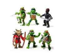 Lote de 6 minifiguras infantiles de las Tortugas Ninja Mutantes