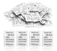 Lote de 60 bolsas desecantes absorbentes de humedad, desecante gel de sílice, desecante gel para alimentos, electrónica, ropa y documentos, no tóxico inodoro