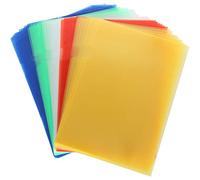 Lote de 60 fundas A4 de colores surtidos, 31 x 22 cm, rojo, verde, azul, amarillo, transparente