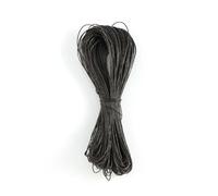 Lote de 65 m de hilo de algodón encerado para abalorios, de 1 mm, para pulseras y collares, accesorios para tejer joyas, color chocolate.