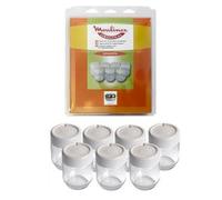 Lote de 7 macetas de yogurtera Moulinex para piezas de preparación culinaria pequeño electrodoméstico Moulinex