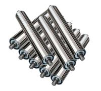 Lote de 8 rouleaux de convoyeur non alimentés 61.0 cm 5.1 cm 38.1 cm 33.0 cm diamètre rouleaux s pour transport triel pièces de rechange pour systèmes de transmission par gravité.