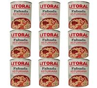 Lote de 9 latas fabada asturiana litoral 435gr