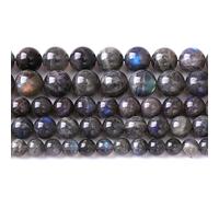 Lote de 90 perlas de labradorita natural AAA de 4 mm para la fabricación de joyas, piedras de energía, poderes curativos, pulseras y collares, 38 cm (labradorita gris, 4 mm)