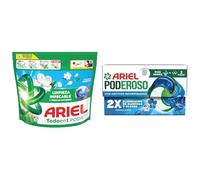 Lote de Ariel PODS Todo En 1, Detergente Líquido En Cápsulas 35 Lavados, Brisa Limpia + Ariel PODs PODEROSO, Detergente Líquido En Cápsulas 14 Lavados, Frescor De Los Alpes