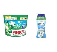 Lote de Ariel PODS Todo En 1, Detergente Líquido En Cápsulas 35 Lavados, Brisa Limpia + Lenor Perlas De Perfume 270 g, FRESCOR QUE DURA Y DURA, Hasta 3 meses en el armario, Brisa Limpia