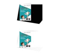Lote de Cartulina A4 m-office: 100 Hojas de Colores Intensos Negro + 100 Hojas de Colores Intensos Blanco, 180 g/m² - Ideal para Manualidades, Proyectos Creativos, DIY e Impresión