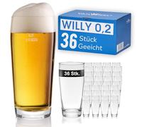 Lote de cerveza willi taza 0,2 L, calibradas)