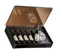 Lote de Cinco Botellas de Vinagre Negro de Shanxi, 50 Ml Cada Una, Vinagre de Arroz Fermentado Naturalmente y Envejecido Durante Tres Años, Elaborado Según la Antigua Tradición Artesanal China