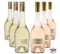 Lote de descubrimiento Studio Miraval 6x75cl - 3 Estudio de Miraval 2021 Rosé 75Cl 12.5% & 3 Studio by Miraval 2021 Blanco 75Cl 13%