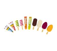 Lote de Diez Helados de Juguete de Frigo Casdon | Helados de Juego para niños de Dos años en adelante | Contiene los Estilos Calippo, Twister, Magnum, Cornetto y Solero