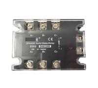 Lote de distribuidor mayorista de relé de estado sólido trifásico SSR 40DA 10DA 25DA 80DA 100DA, módulo de 3 V, 12 V, 24 V CC, control de CA, 380 V, 3 f(SSR3-D4840HK (40A))
