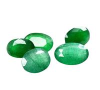 Lote de esmeraldas naturales al por mayor (EUR 1.24/ CT) Tamaño de calidad fina Esmeralda ovalada facetada Piedra preciosa suelta para revender astrólogos Ten-S2