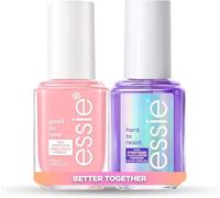 Lote de Essie Good as New Perfeccionador de Uñas en 1 Semana + Essie Tratamiento Endurecedor de Uñas Hard to Resist, con Tecnología Nail Bonding, Violeta, 13.5 mL