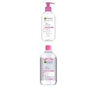 Lote de Garnier SkinActive Gel Micelar Todo en Uno para Piel Normal, 200ml + Garnier Agua Micelar Clásica Todo en Uno Desmaquilla y Limpia, XXL, 700 ml