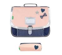 Lote de mochila de 38 cm + estuche rectangular surtido + lápiz fantasía Blumie, Leonia, 38 cm, Casual