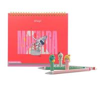 Lote de Mr Wonderful - Calendario de sobremesa 2026 - Mafalda + Mr. Wonderful - Set de 3 bolis borrables para escribir historias memorables - Relacionados con la festividad de San Jorge Día del Libro