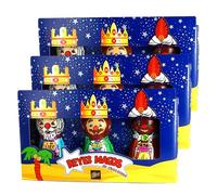 Lote de Navidad de 3 Estuches de Reyes Magos Chocolate 90G