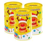 Lote de Navidad de 3 Latas Huchas Navideñas 80G