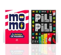 Lote de PILI PILI + Momo - Juego de Mesa Rápido y Estratégico | para Familia y Amigos - 2 a 8 Jugadores - Divertido, Educativo y sin Pantallas