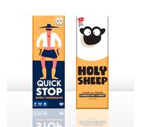 Lote de QuickStop + Holy Sheep - Juegos de Mesa para Familia y Amigos - Divertido, Rápido y Original - Gran Premio del Juguete 2024 y 2025 - Regalo Navidad