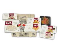 Lote de Turrones de la Marca Picó - Caja de Madera "Navicaja Benjamin" - Surtido de turrones y peladillas - Casi 2kg