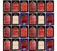 Lote Degustación: Jamón de bellota, Lomo de bellota, Cecina de Vacuno, Chorizo de bellota, Salchichón de bellota, Queso Oveja. (400 g de cada).