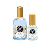 Lote Eau de Toilette Almizcle Blanco, 110ml y 30ml, perfume mujer floral, empolvado y delicado, cofre regalo, Fabricado en Francia