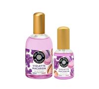 Lote Eau de Toilette Violeta Macarón, 110ml y 30ml, perfume mujer floral y dulce, cofre regalo reconfortante, Fabricado en Francia
