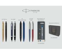 Lote escritura parker 8 piezas (6+2 de regalo) 12 recambios + 10 bolsa