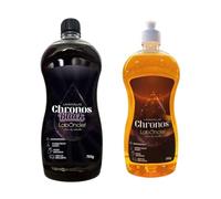 LOTE LAVAVAJILLAS MANUAL CHRONOS - ULTRA CONCENTRADO - GRAN PODER DESENGRESANTE - ELIMINA LOS MALOS OLORES - SUPER ESPUMANTE - PACK DE 2 A ELEGIR (Mixto Canela y Cereza)