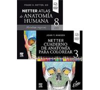 Lote NETTER Atlas de Anatomía Humana + Obsequio NETTER Cuaderno de Anatomía para Colorear