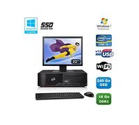 Lote PC Fujitsu Esprimo E700 E90 SFF i5 3.1GHz 16GB 240Go SSD Quemador WiFi W7+ 22
